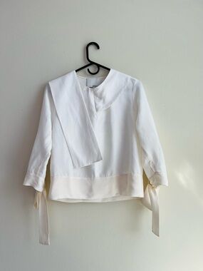 3.1 Phillip Lim White Tencel Blouse - Size 2